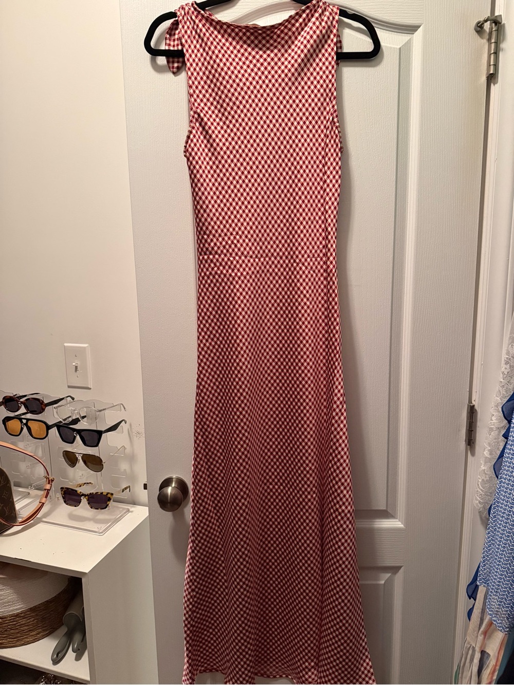 Caroline Constas Gingham Maxi NWT - Picture 3 of 4